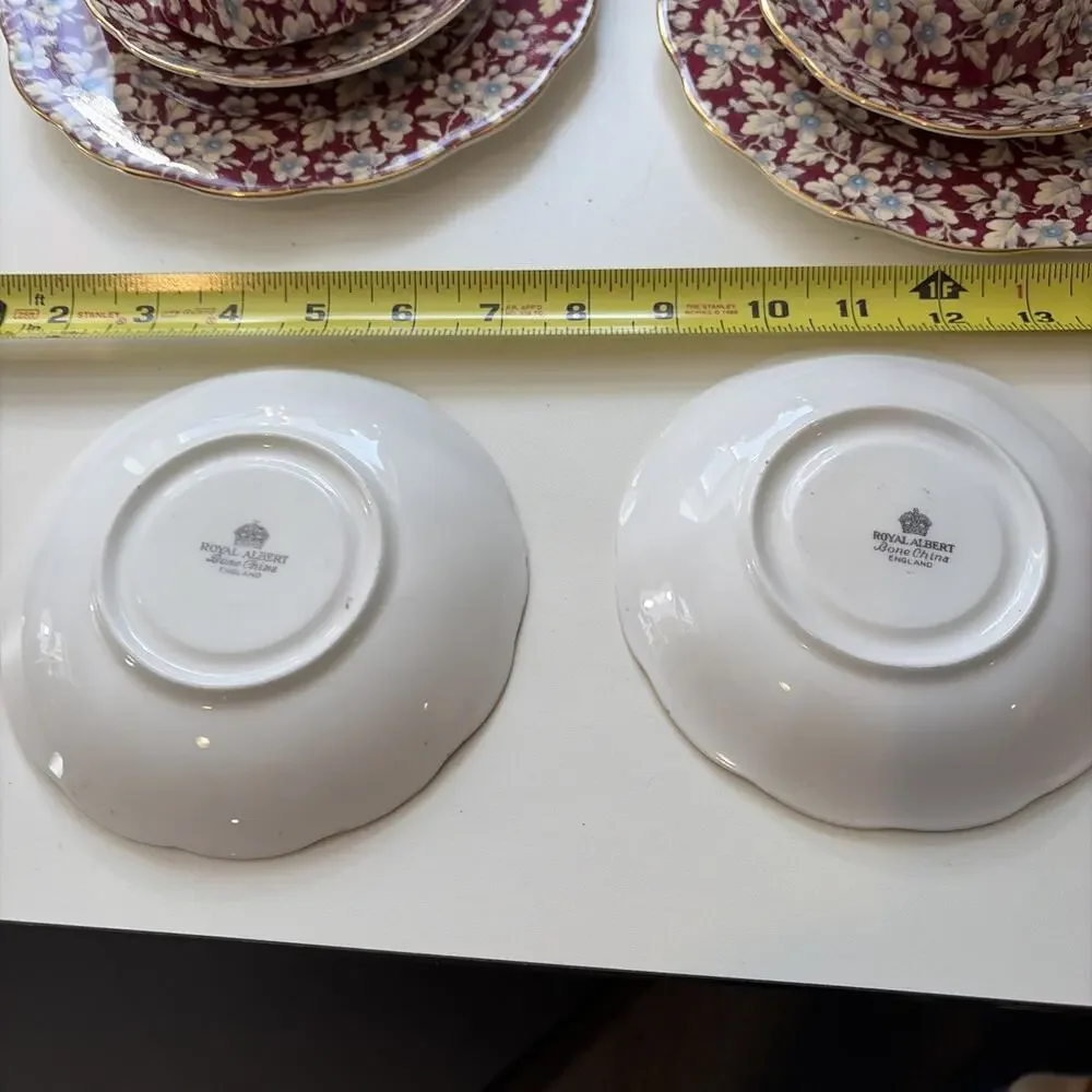 Vintage RARE Royal Albert Chintz Royal Brocade Coffee/Tea Dessert Set 20 Pieces